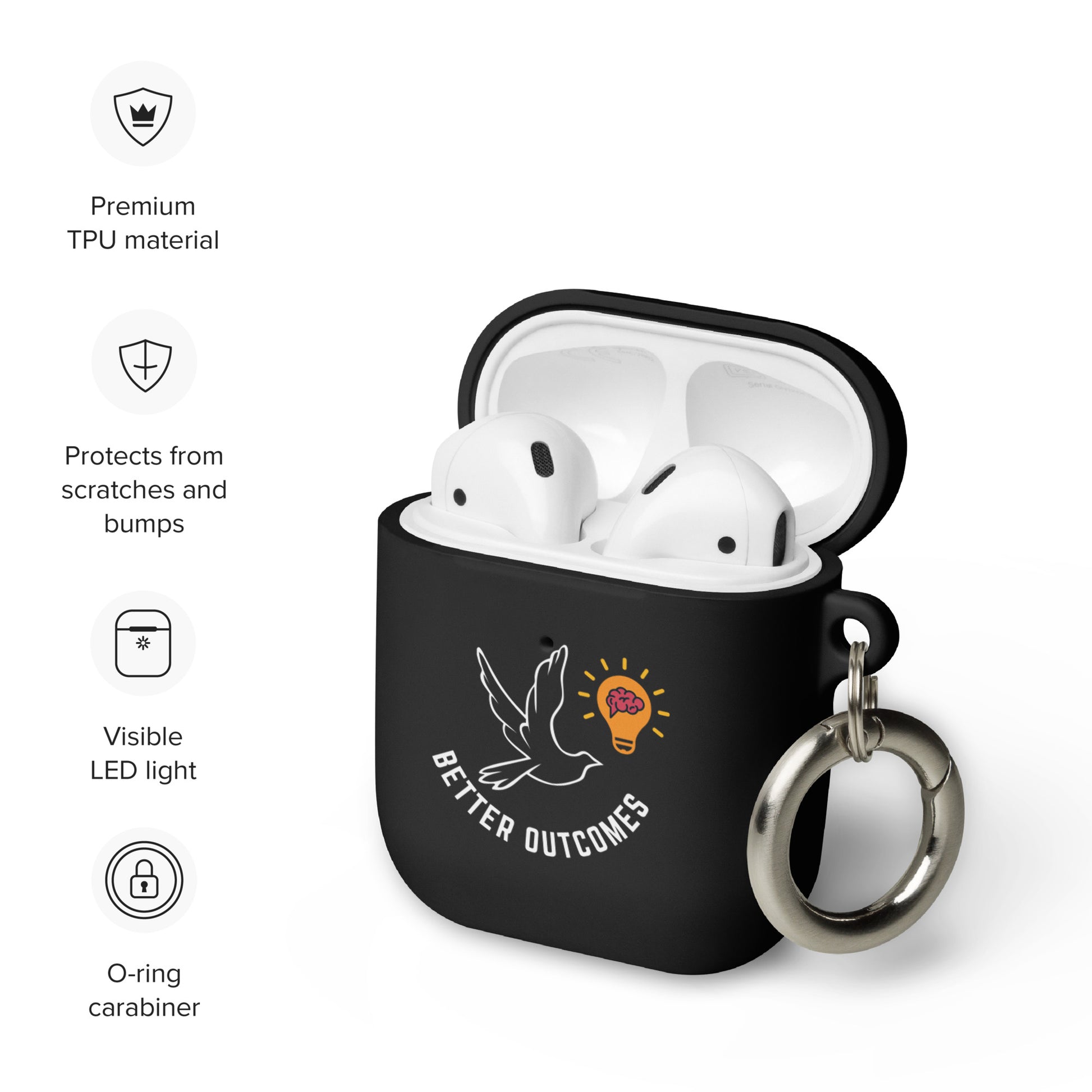 AirPods case | Better Outcomes | Black - Better Outcomes