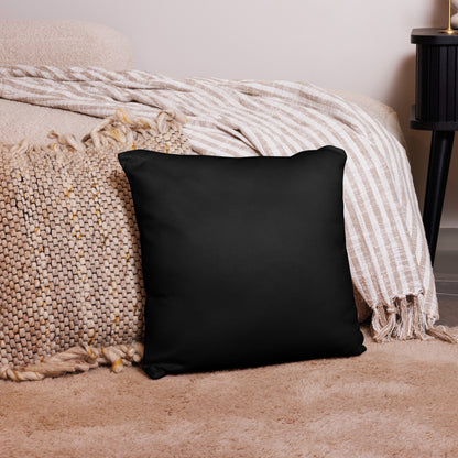 Basic Pillow | Better Outcomes | Slogan | Transformation Begins with a New Mindset | Black - Better Outcomes