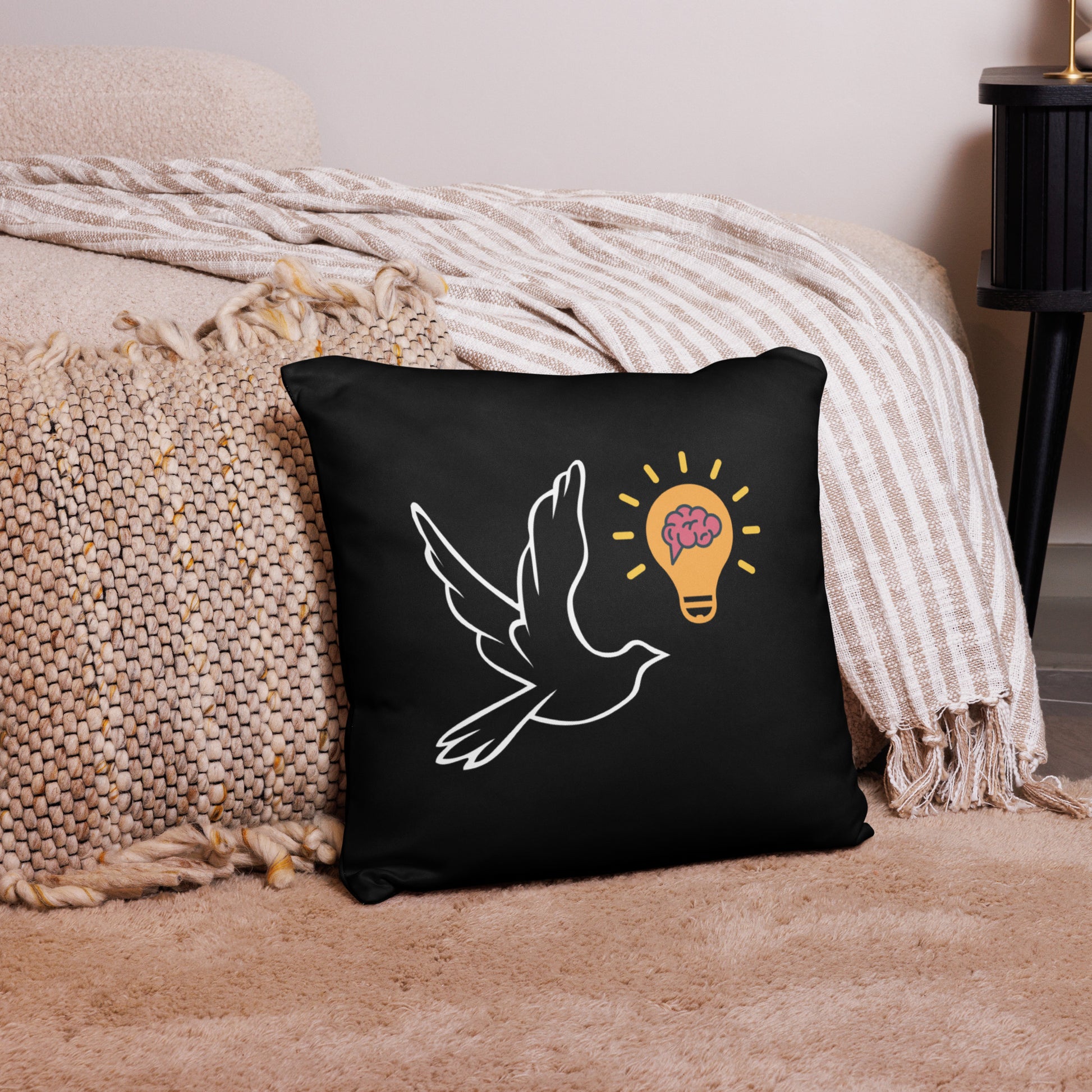 Basic Pillow | Better Outcomes | Logo | Black - Better Outcomes