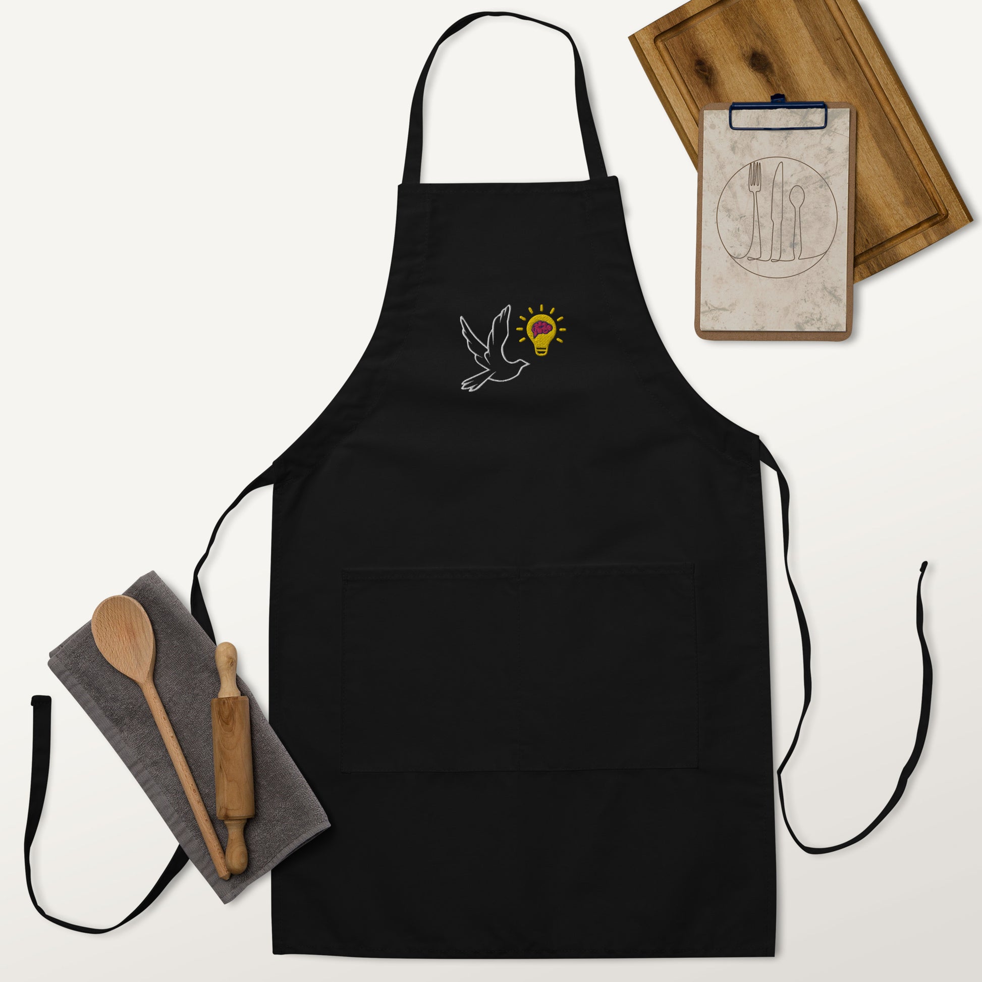 Embroidered Apron | Better Outcomes | Logo | Black - Better Outcomes