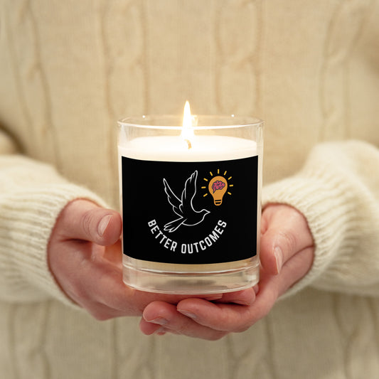 Glass Jar Soy Wax Candle | Better Outcomes | Black - Better Outcomes