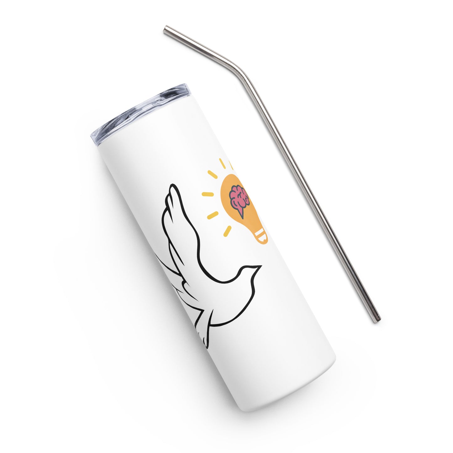 Stainless Steel Tumbler | Better Outcomes | Logo | White - Better Outcomes