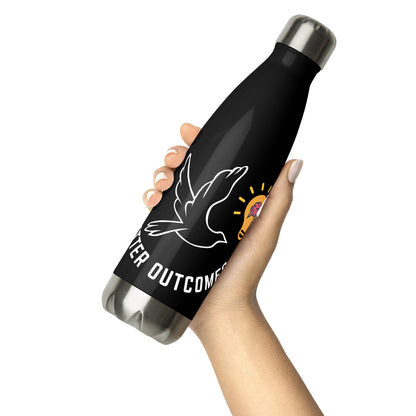 Stainless Steel Water Bottle | Better Outcomes | Black - Better Outcomes