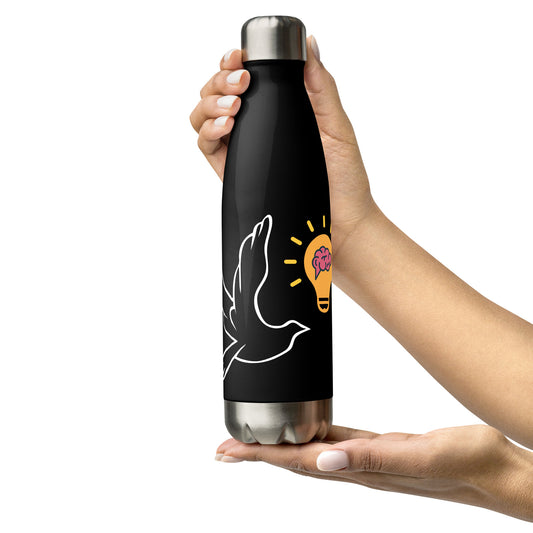 Stainless Steel Water Bottle | Better Outcomes | Logo | Black - Better Outcomes