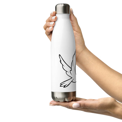 Stainless Steel Water Bottle | Better Outcomes | Logo | White - Better Outcomes