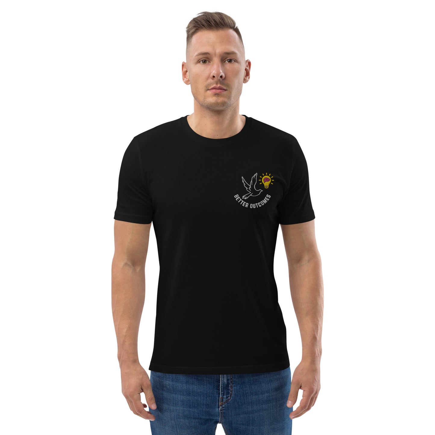 Unisex organic cotton t-shirt | Better Outcomes | Black - Better Outcomes